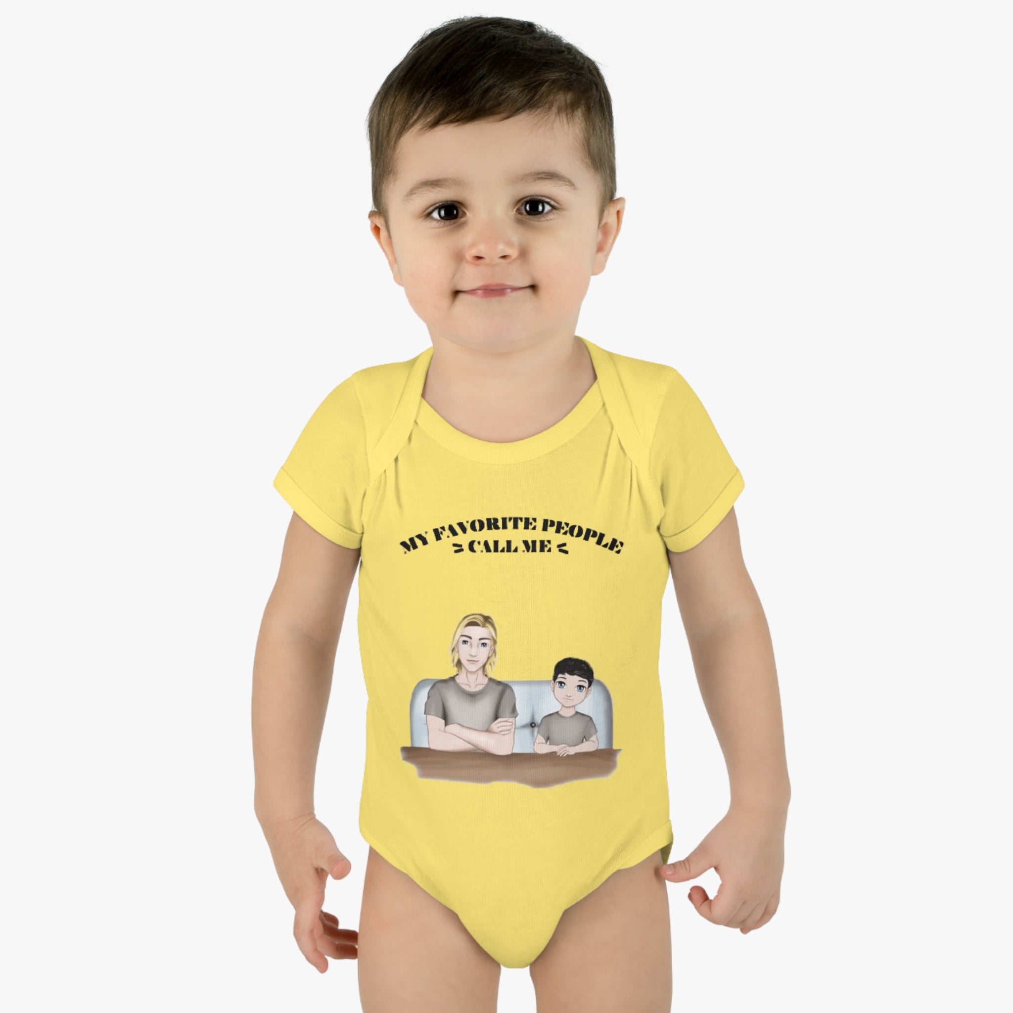 My Favourite people call me ... |  Infant Baby Rib Bodysuit